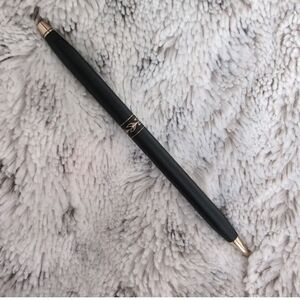 Vintage Cross Laurel/Vine Design Black & Gold Ballpoint Pen-Made in USA